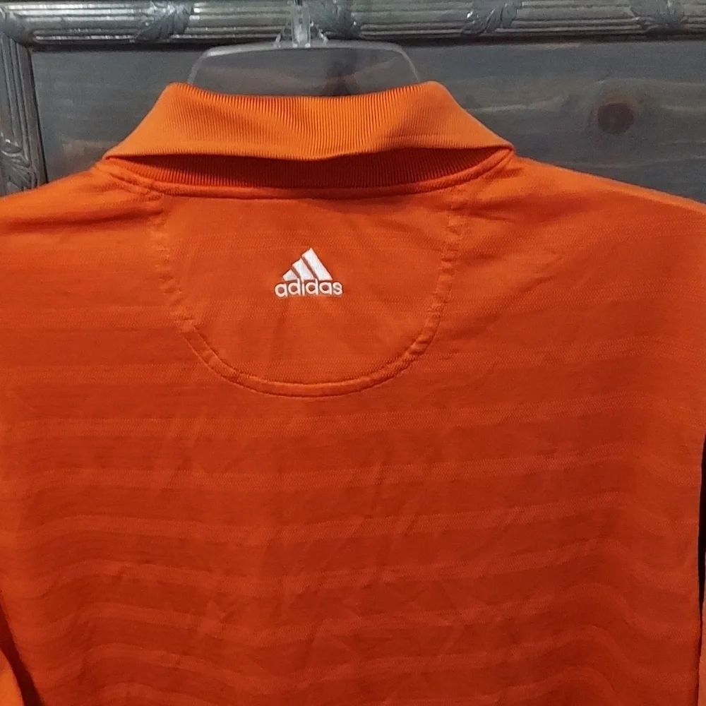 Adidas Orange Climate Cool Polo Size M